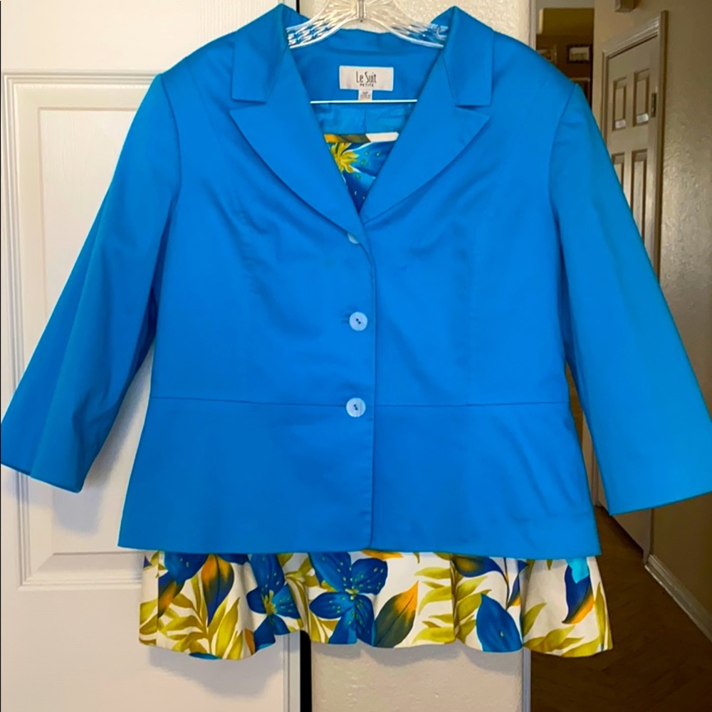 Perfect for Summer! LeSuite Petite: Blazer/skirt.